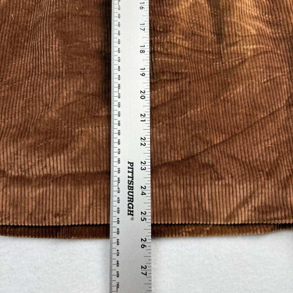 Vintage Evan-Picone Lord & Taylor Brown Corduroy A-Line Skirt Lined Pockets USA‎